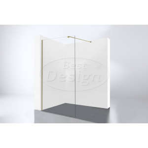Best-Design 'Dalis-900-Nancy' inloopdouche NANO 8mm glas mat-goud