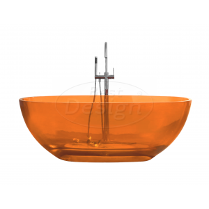 Best-Design Color 'Transpa-Orange' vrijstaand bad 170 x 78 x 56 cm