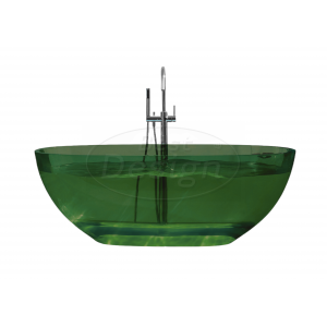 Best-Design Color 'Transpa-Emerald' vrijstaand bad 170 x 78 x 56 cm