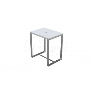 Best-Design'Faece-White' stoel 'Just-Solid-Steel' mat-wit