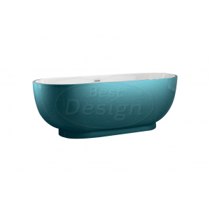 Best-Design 'Color-Turquoise 'vrijstaand bad 179x81x61cm