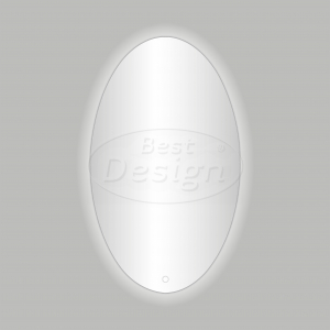 Best-Design 'Divo-60' ovale spiegel incl. led verlichting B=60 x H=80cm