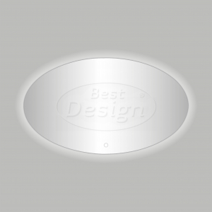 Best-Design 'Divo-80' ovale spiegel incl. led verlichting B=80 x H=60cm