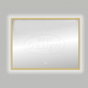Best-Design Nancy 'Isola' Mat-Goud LED spiegel B=120 x H=80cm