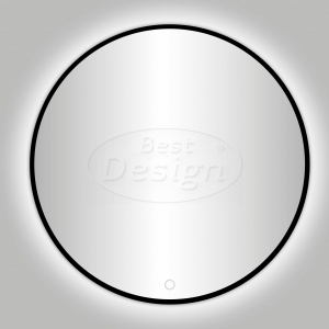 Best-Design Nero 'Venetië' ronde spiegel zwart incl.led verlichting Ø 140 cm