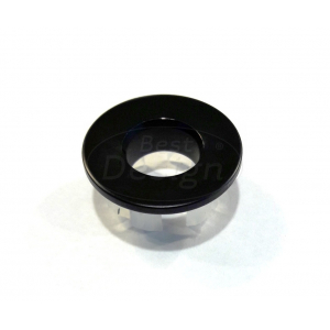 Best-Design 'Nero' messing-mat-zwart inzet/overloop ring (open) tbv.wastafel/kom