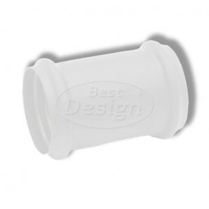 Best-Design 'White' sok (koppelstuk) 32mm mat-wit